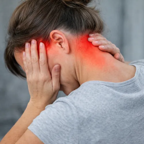 mal di testa cervicale con dolore alla nuca causato da tensione cervicale