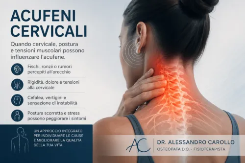 Acufeni cervicali: sintomi, cause e trattamento
